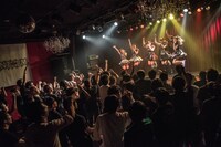 Devil ANTHEM.「桜前線ツアーだったら花吹雪」大阪・Shangri-La公演の様子。（写真提供：エイジアプロモーション）