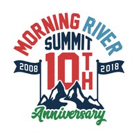 「MORNING RIVER SUMMIT 10 TH ANNIVERSARY SPECIAL!!」ロゴ