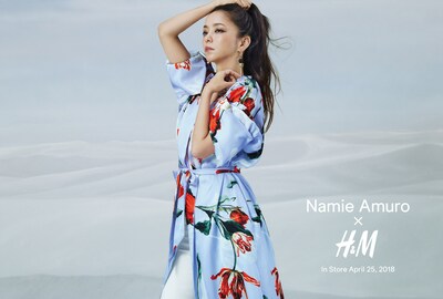 人気画像1位は「安室奈美恵とH&Mのコラボアイテムが発売決定」より、「Namie Amuro × H&M」メインビジュアル。