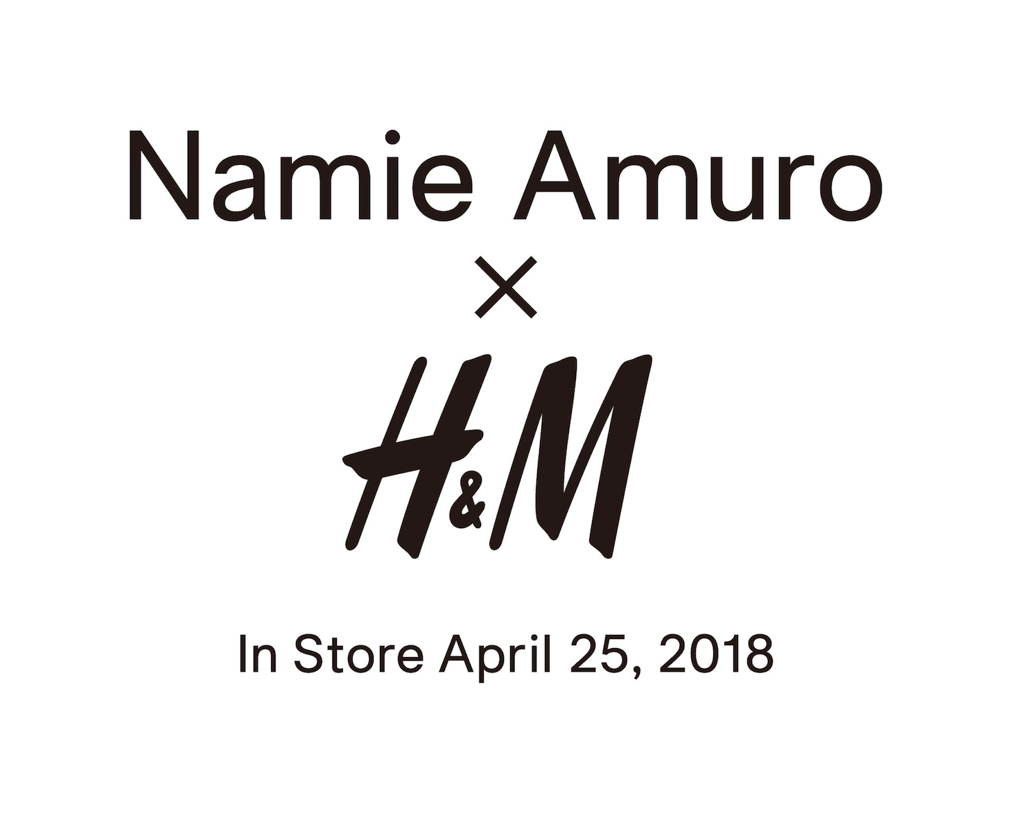 「Namie Amuro × H&M」ロゴ