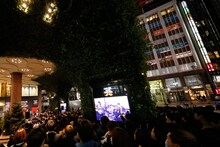 Official髭男dism「エスカパレード」発売記念イベントの様子。（撮影：山川哲也）