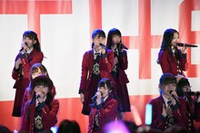 NGT48の東京・代々木公園野外ステージでのフリーライブの様子。