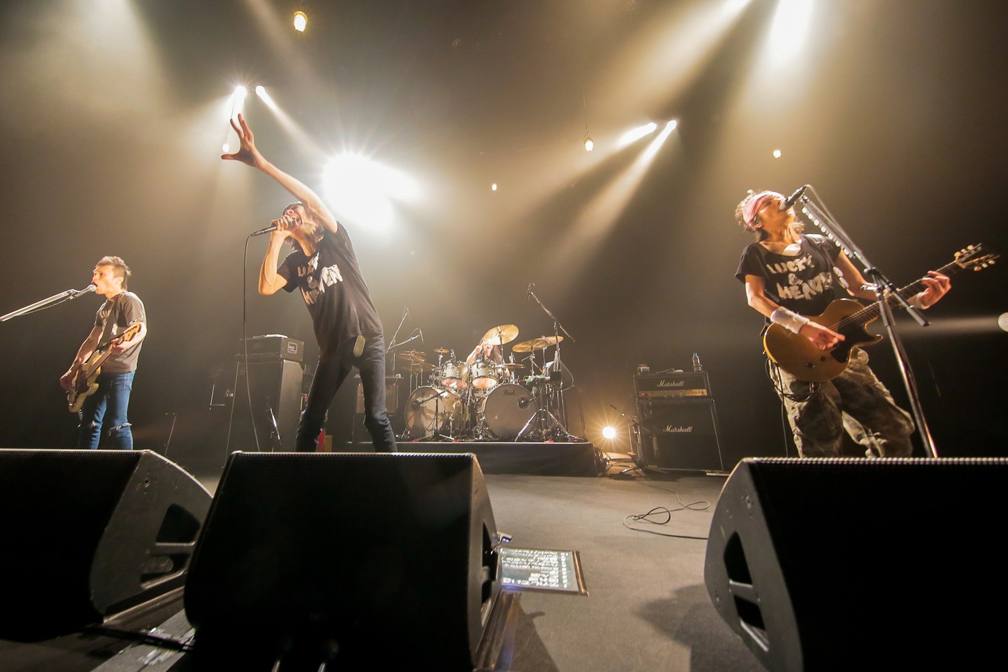 ザ・クロマニヨンズ「ザ・クロマニヨンズ ツアー ラッキー＆ヘブン 2017-2018」東京・オリンパスホール八王子公演の様子。（撮影：柴田恵理）