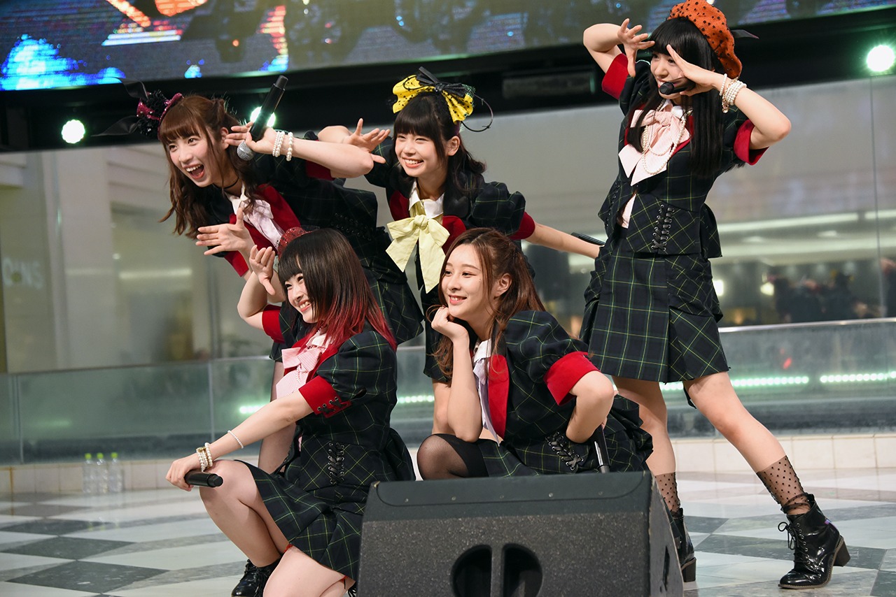 ベボガ！「Be！」リリース記念イベントの様子。