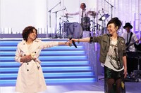 左からNOKKO、松任谷由実。(c)フジテレビ