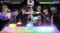 「SUPERSTAR BTS」プレイ画面。