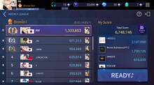 「SUPERSTAR BTS」プレイ画面。