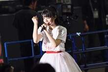 2018年4月開催の「NGT48 単独コンサート～朱鷺は来た！新潟から全国へ！～」出演時の本間日陽。（NGT48）。