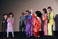 高城れにが野原しんのすけのモノマネを披露する様子。