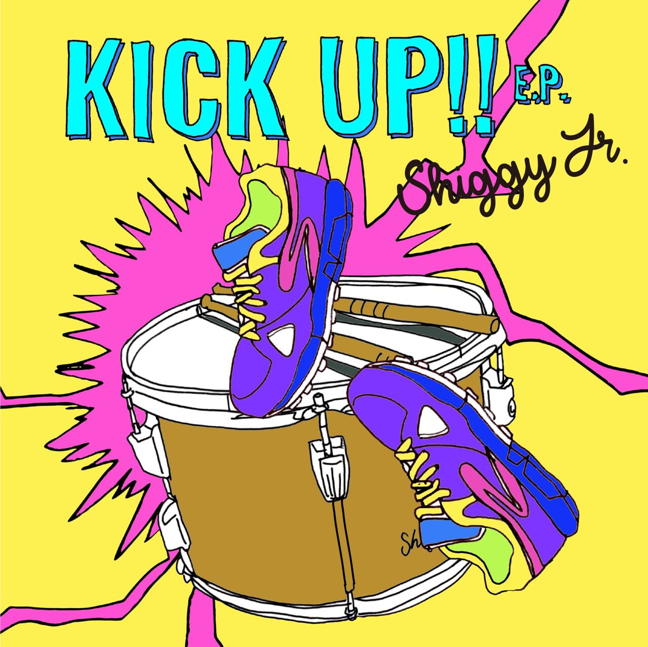 Shiggy Jr.「KICK UP!! E.P.」初回限定盤ジャケット