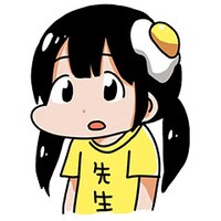 ぺろりん先生の自画像。