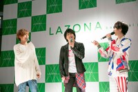 左から安達勇人、柏木佑介、末吉9太郎。