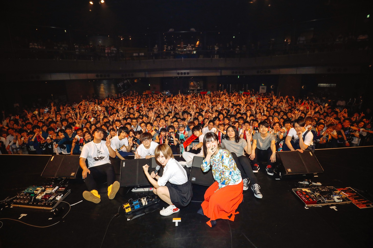 「uP!!! SPECIAL ライブナタリー 201804」の集合写真。（撮影：上山陽介）