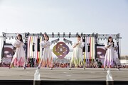 「ももクロ 春の一大事 2018 in 東近江市 ~笑顔のチカラ つなげるオモイ~」の様子。(Photo by HAJIME KAMIIISAKA+Z)