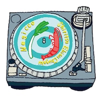 「とんかつDJアゲ太郎」で知られるマンガ家・小山ゆうじろうが描き下ろした“エビネギ”ロゴ。