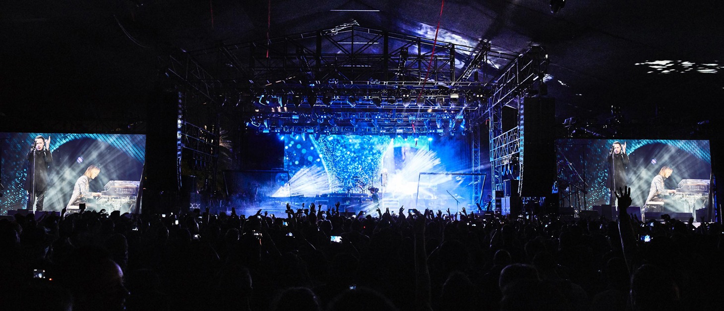 X JAPAN「Coachella 2018」4月21日公演の様子。