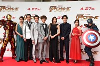 「アベンジャーズ／インフィニティ・ウォー」レッドカーペットの様子。