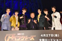 超特急と天龍源一郎（中央）。