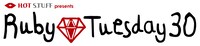 「HOT STUFF presents Ruby Tuesday 30」ロゴ