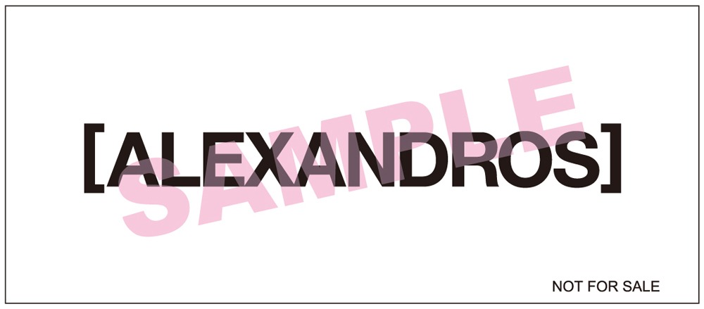 [ALEXANDROS]「KABUTO」そのほか店舗購入者特典のステッカー画像。