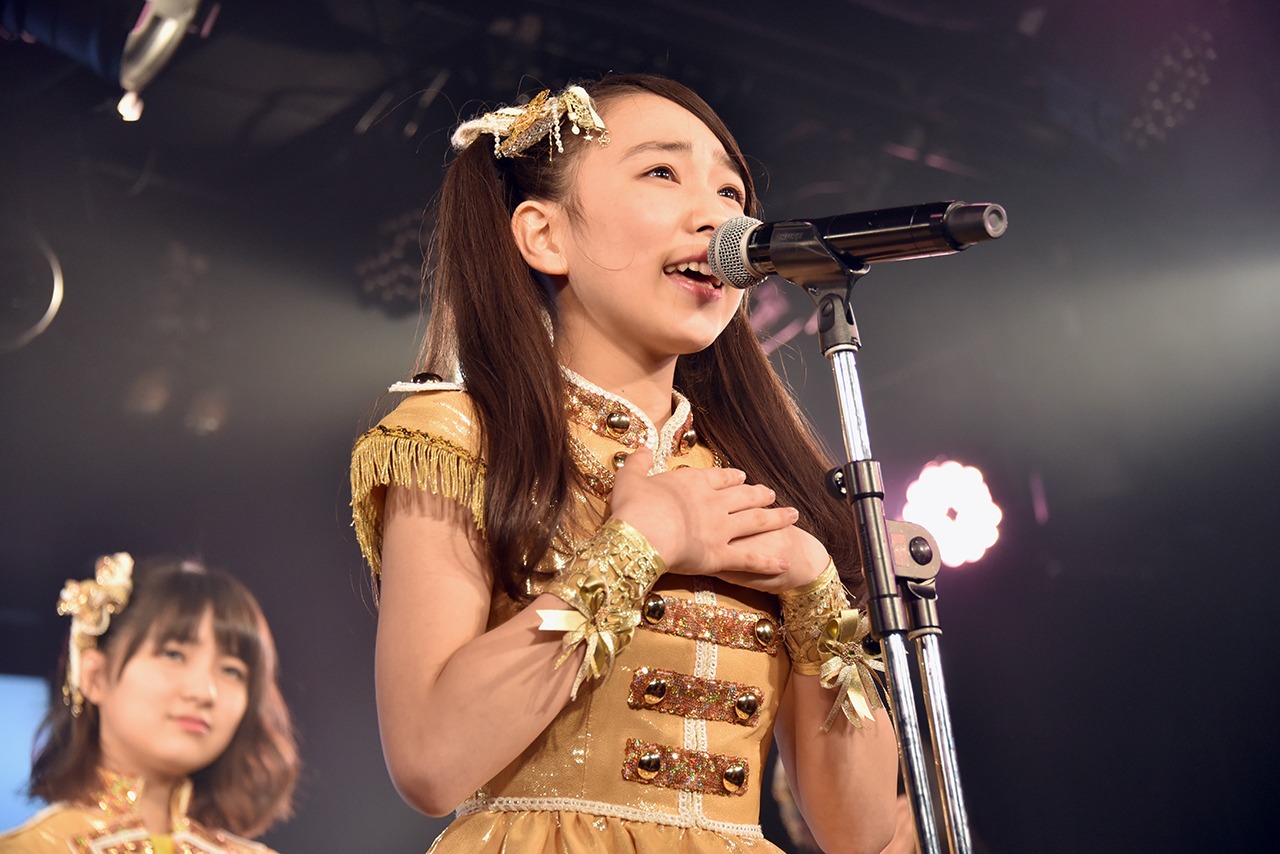 5千万5票を獲得して「はちみつロケット総選挙」で1位に輝いた播磨怜奈。