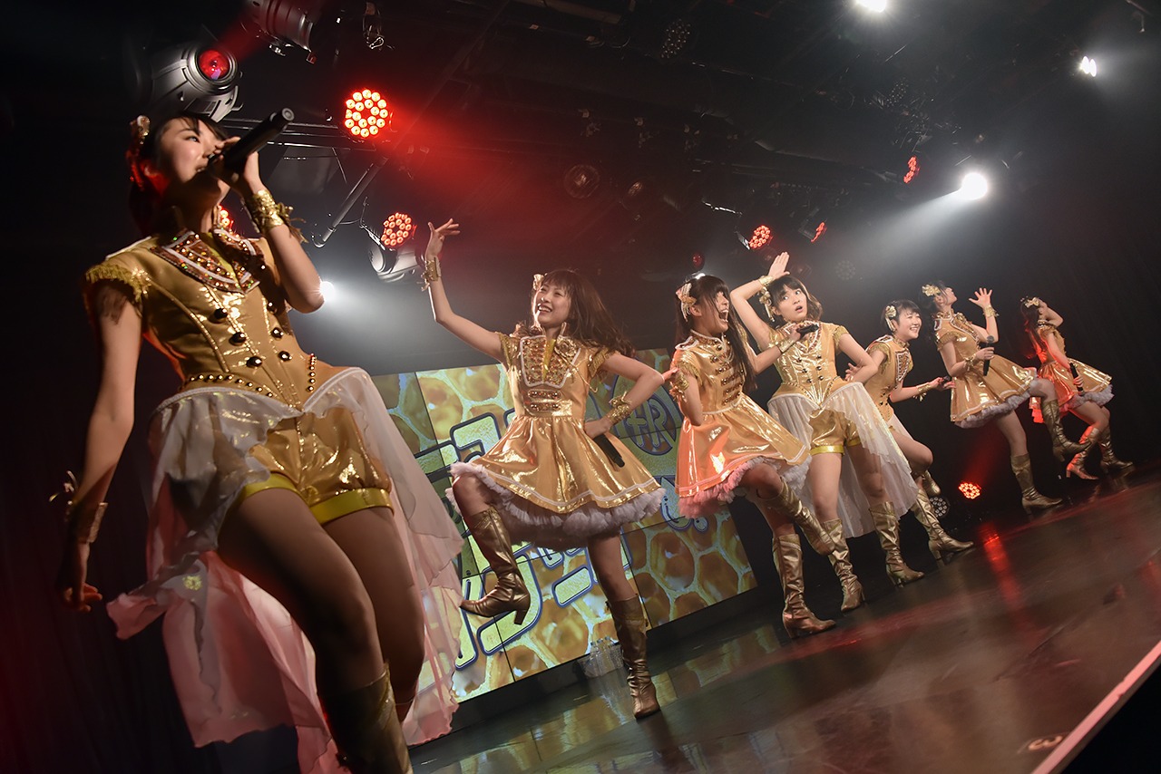 はちみつロケット「STARDUST PLANET プレゼンツAKIBAカルチャーズ定期公演 ～スタプラメンバーが笑顔と元気をお届け！ネクストジェネレーションズLIVE～」の様子。