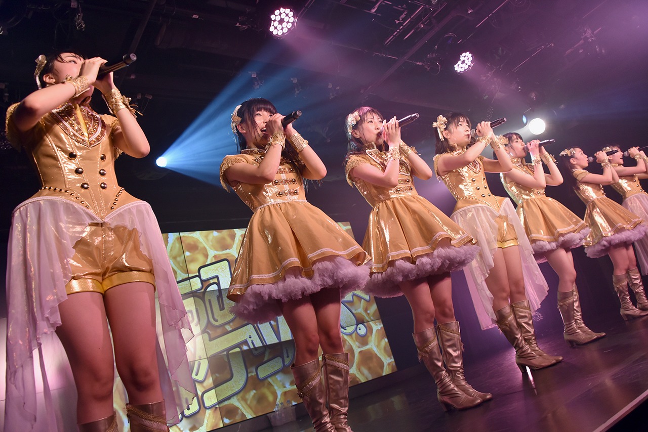 はちみつロケット「STARDUST PLANET プレゼンツAKIBAカルチャーズ定期公演 ～スタプラメンバーが笑顔と元気をお届け！ネクストジェネレーションズLIVE～」の様子。