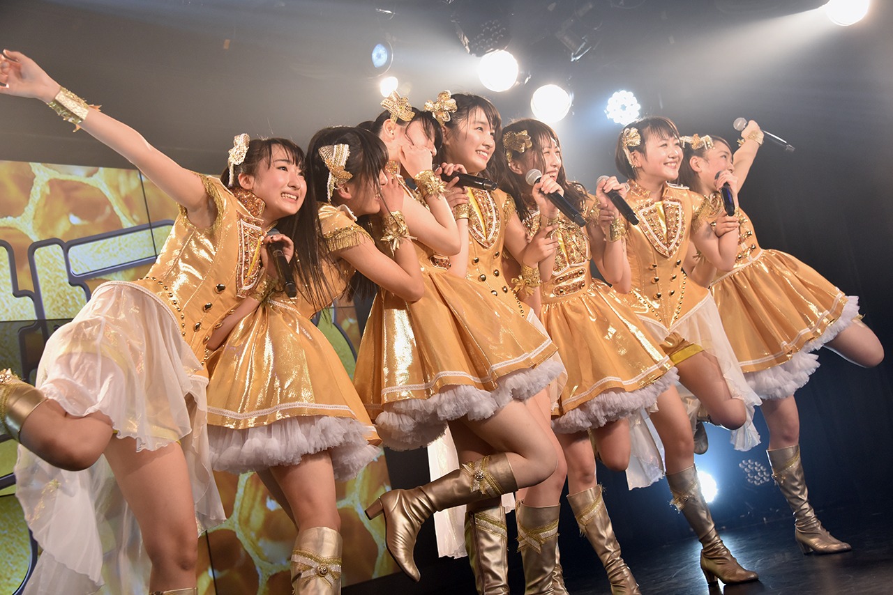 はちみつロケット「STARDUST PLANET プレゼンツAKIBAカルチャーズ定期公演 ～スタプラメンバーが笑顔と元気をお届け！ネクストジェネレーションズLIVE～」の様子。