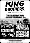 KING BROTHERSの20周年&レコ発ライブにPOLYSICSやギターウルフら