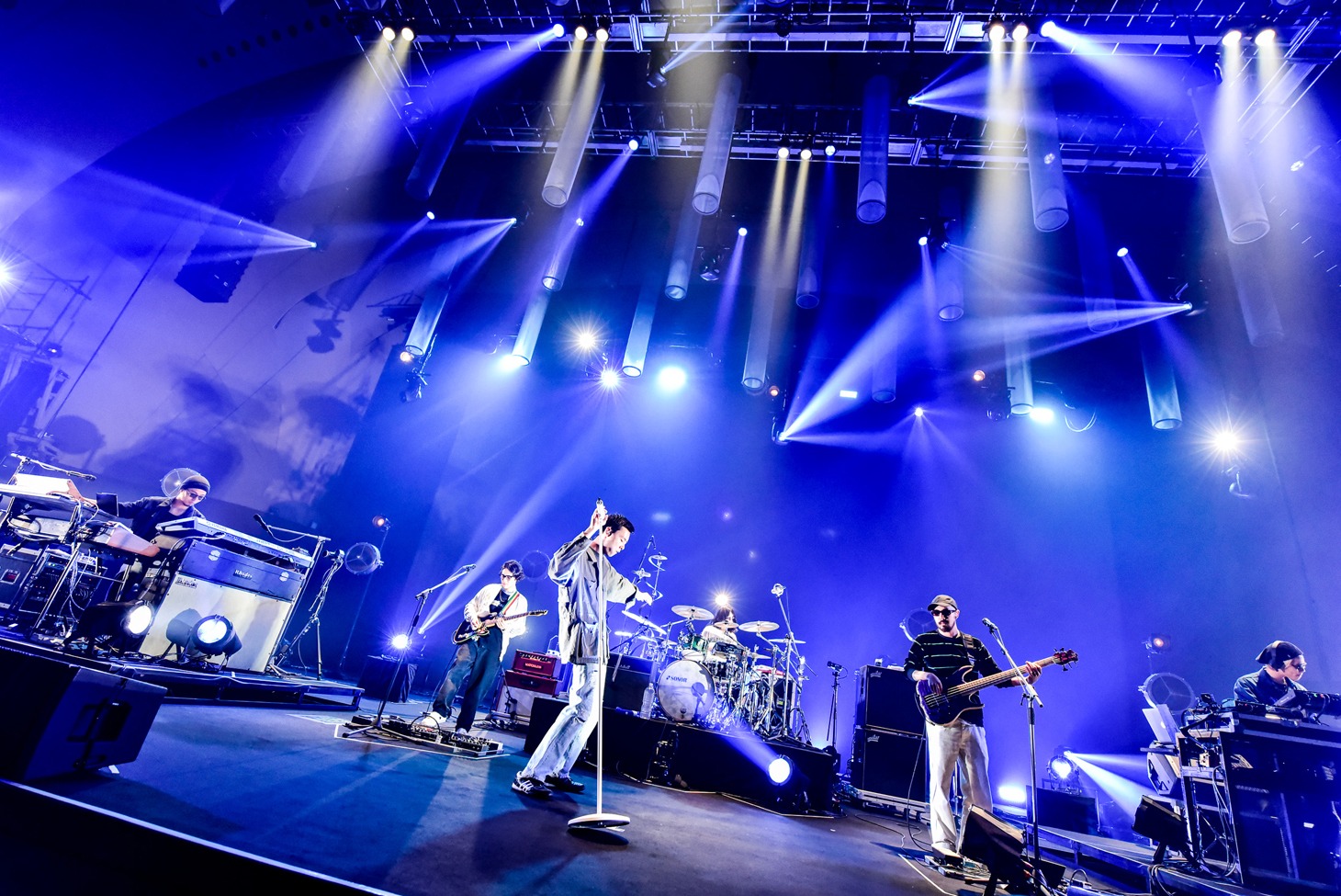 Suchmos「Suchmos "YOU'VE GOT THE WORLD TOUR"」神奈川・パシフィコ横浜 国立大ホールの様子。（Photo by Shun Komiyama）