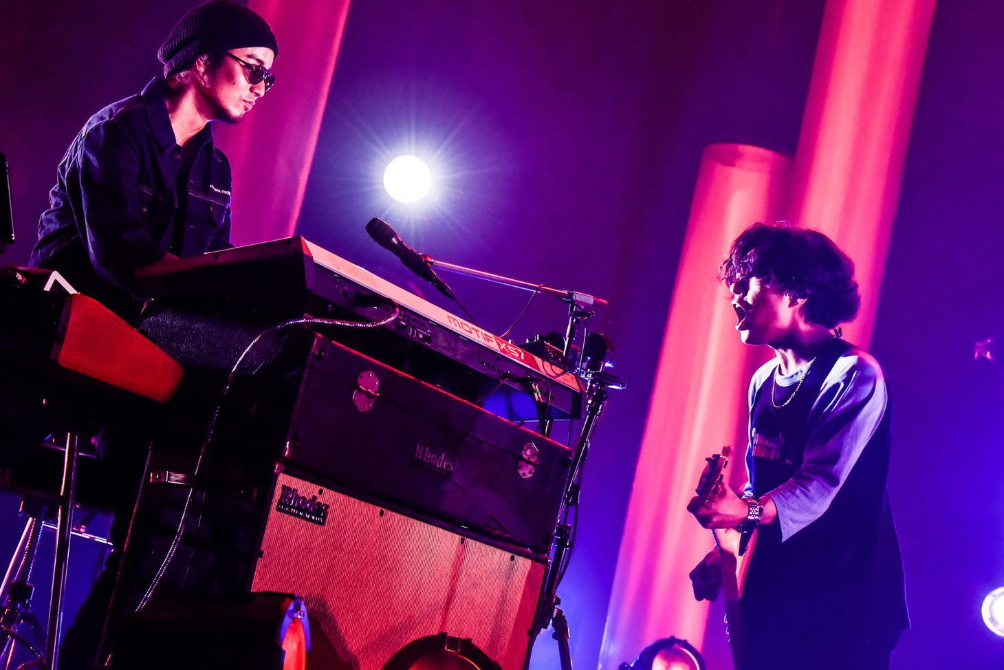 Suchmos「Suchmos "YOU'VE GOT THE WORLD TOUR"」神奈川・パシフィコ横浜 国立大ホールの様子。（Photo by Shun Komiyama）