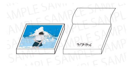 サイダーガール「約束」タワーレコード購入者特典のメモパッドサンプル画像。