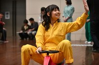 ビリなのにウイニングランを行う鹿目凛。