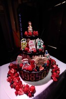 “レベル33”の中川翔子に贈られたバースデーケーキ。（撮影：外山繁）