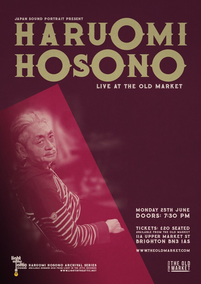 細野晴臣「HARUOMI HOSONO LIVE AT THE OLD MARKET」告知ビジュアル