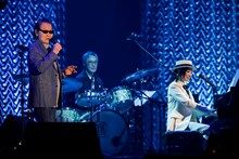 井上陽水と松任谷由実。（撮影：上飯坂一）