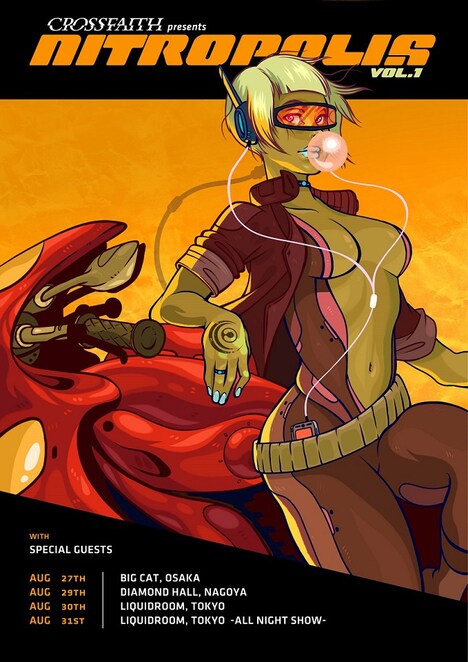 「Crossfaith presents 『NITROPOLIS vol.1』」ポスター