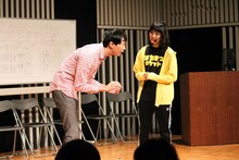 左から大水洋介、雨宮かのん。（写真提供：ポニーキャニオン）