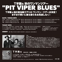 T字路s「PIT VIPER BLUES」フライヤー画像の裏。