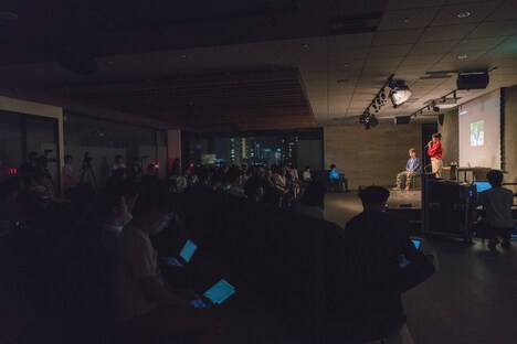 「ガラパゴス」公開取材イベントの様子。（Photo by Mariko Kurose）