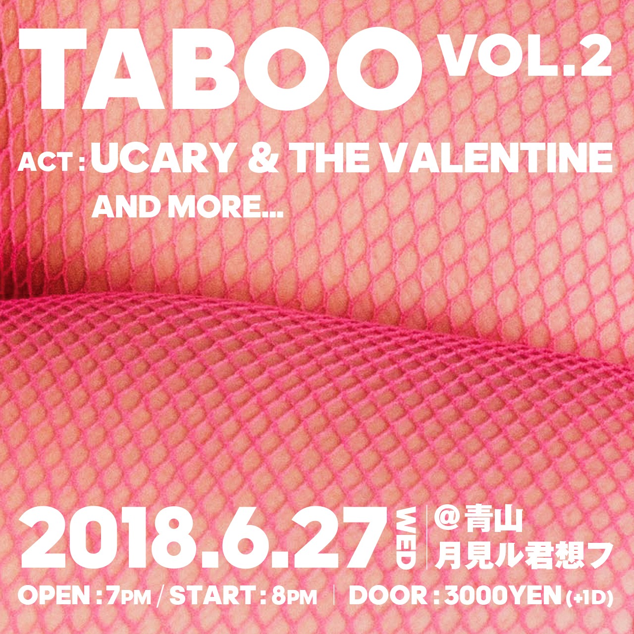 「“TABOO"vol. 2」告知用画像