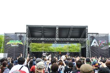 「東北ジャム2018 in 福島あだたら」サンボマスターのライブの様子。