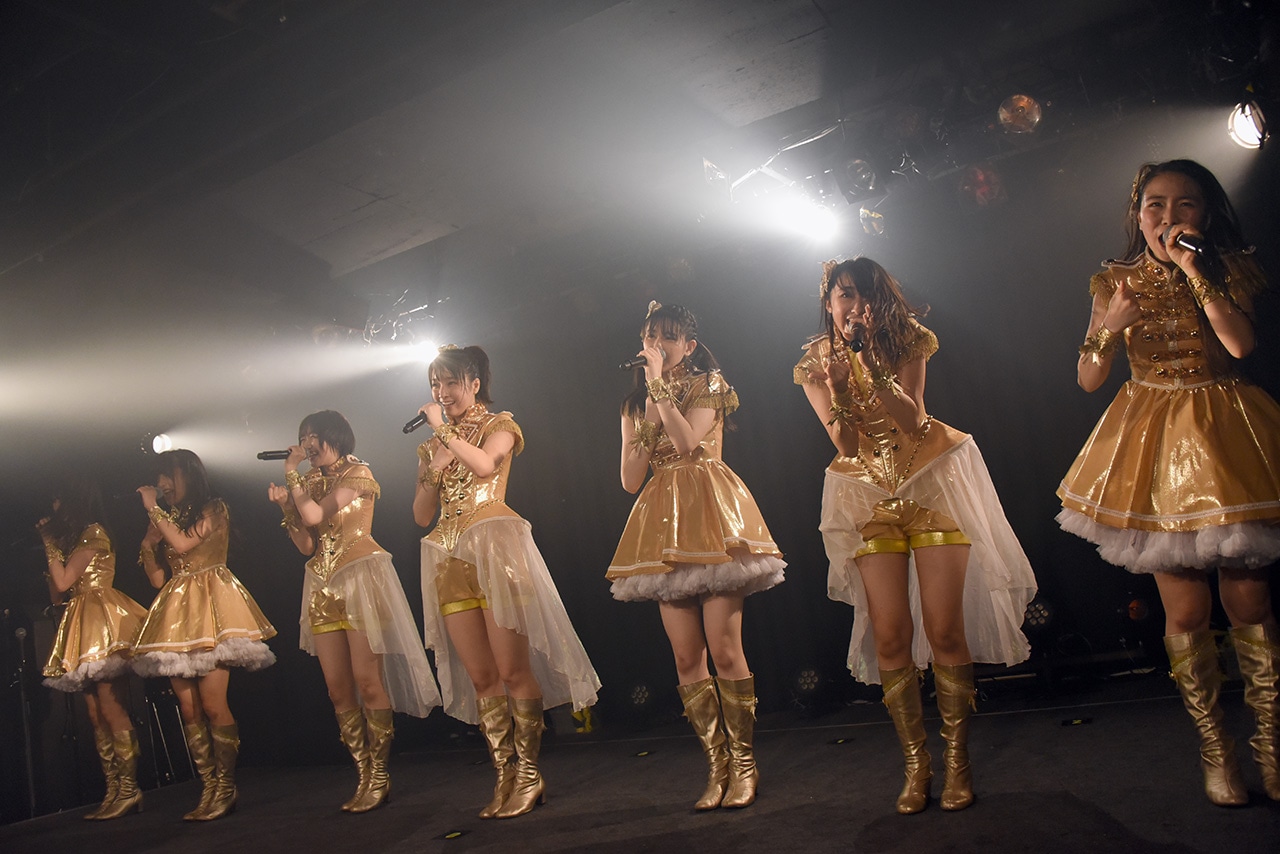 はちみつロケット「HMV Presents “はちロケ春の三大祭”」東京公演「宇宙初！新曲も聴けちゃう祭」の様子。