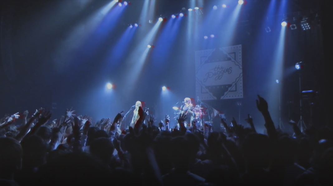 the peggies「GLORY」ライブ映像のワンシーン。