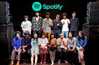 「Spotify Early Noise Night vol.5」に出演した羊文学、カネコアヤノ、SPiCYSOL、ドミコ。（写真提供：スポティファイ）