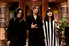 左からHISASHI、SUGIZO、津野米咲。(c)テレビ朝日
