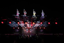 「ももいろクローバーZ 10th Anniversary The Diamond Four -in 桃響導夢-」5月22日公演の様子。（Photo by HAJIME KAMIIISAKA + Z）