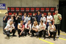 EXILE THE SECONDと全日本柔道男子監督の井上康生、柔道選手たち。