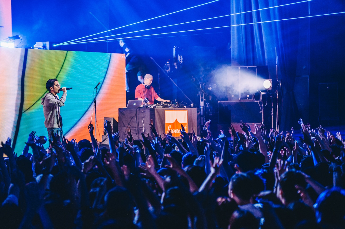 PUNPEEとIllicit Tsuboi。（撮影：cherry chill will.）