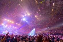 TrySail「LAWSON presents TrySail Second Live Tour "The Travels of TrySail"」千葉・幕張イベントホール公演の様子。